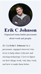 Mobile Screenshot of erikchristopherjohnson.com