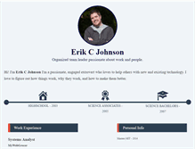 Tablet Screenshot of erikchristopherjohnson.com